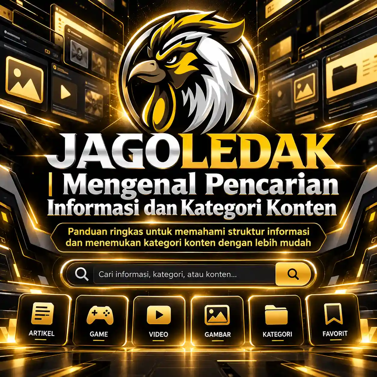 Thumbnail 1 of 3, Poster, JAGOLEDAK | Mengenal Pencarian Informasi dan Kategori Konten designed and sold by JAGOLEDAK.